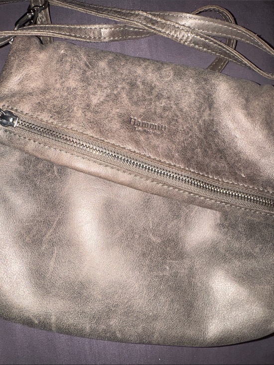 Hammitt Handbags - Hammitt Distressed Taupe Brown Leather Crossbody Bag
